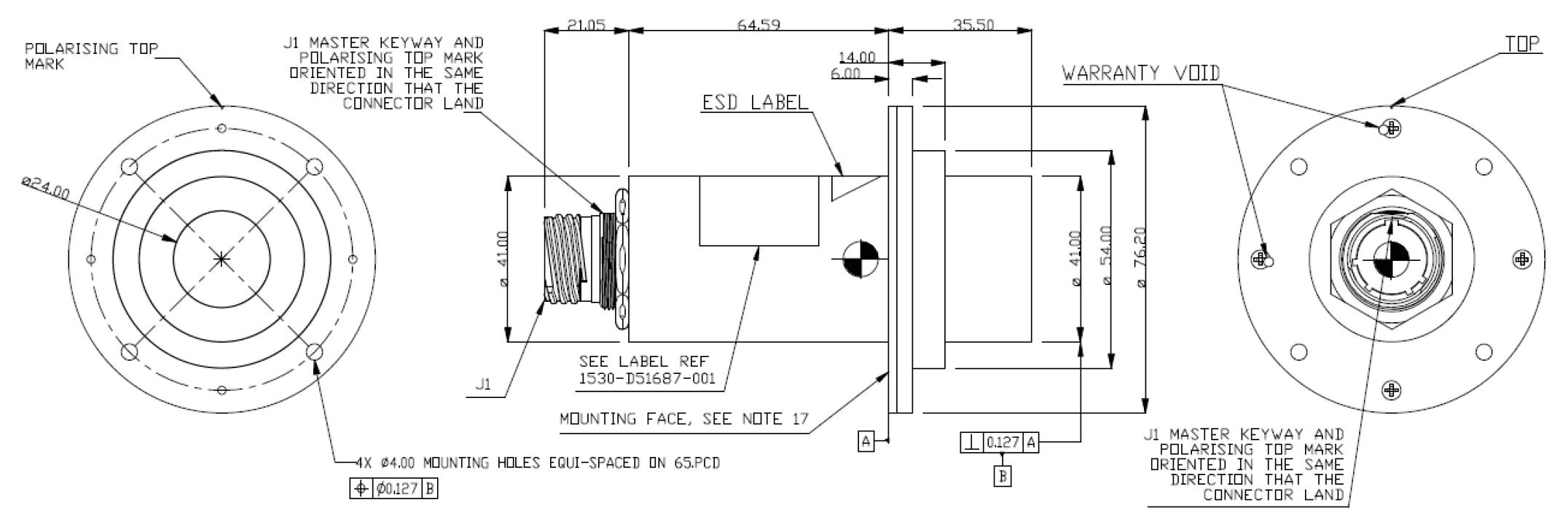CAM HD Pinhole Technical Drawing Technical Drawing